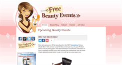 Desktop Screenshot of freebeautyevents.com